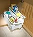 Rubbermaid Slide 'N Stack Basket, 11-inch, White (1837260),Small