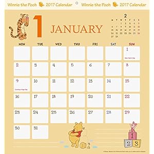 Winnie-The-Pooh 2017 [Japan Calendar] 17CL-0081
