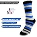 Bright Fuzzy Socks Ultra Soft Womens 6-pack Striped By DEBRA WEITZNER, Multicolor Stripes, 9 - 11