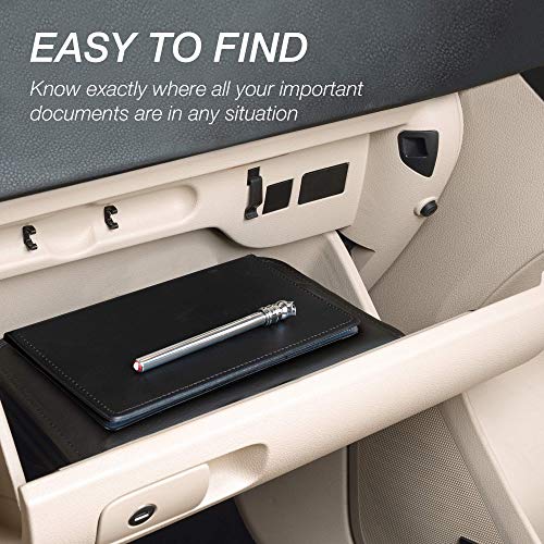 Samsill 2 Pack Car Registration Holder, Vehicle Glove box Organizer for