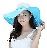 Kaisifei Bowknot Casual Straw Women Summer Hats Big Wide Brim Beach Hat