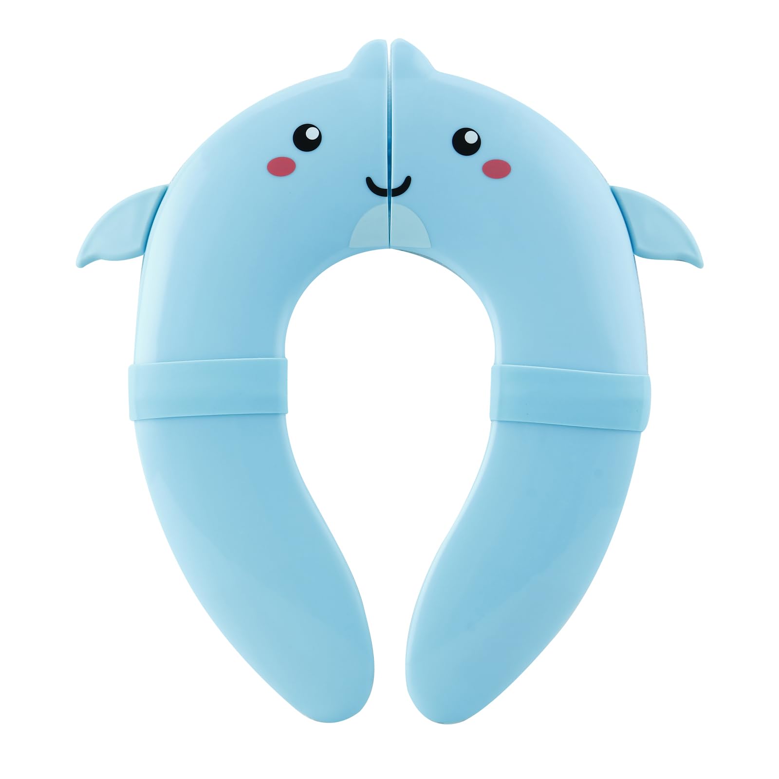 PandaEar Portable Potty Seat for Toddlers Travel, Foldable Potty Seat for Toddler Kids, Non-Slip, Fits Round & Oval Toilets - Ideal for Boys & Girls Potty Training - Includes Free Travel Bag