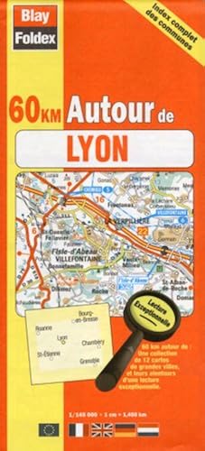 Download Carte routière : 60 km autour de Lyon (avec index complet des communes et légende en 4 langues) PDF