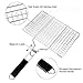 Extreme Salmon Vegetable Grill Basket, Heavy Duty Vegetable Grill Pan Stainless Steel BBQ Grill Basket with Handles, Grill Accessories for Vegetable Grilling Baskets for Outdoor Grill Cooking