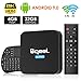 Android 9.0 TV Box 4GB RAM 32GB ROM, Bqeel TV Box Android S905X3 Quad-Core 64bit with Dual-WiFi 2.4G/5.0G, 3D Ultra HD 8K4K H.265, BT 4.0 USB 3.0 Smart TV Box with Wireless Mini Keyboard