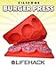 MrLifeHack Silicone Burger Press, Best 8 in 1 Hamburger Patty Maker, 100% BPA Free Non-Stick Container, Freeze and Store Patties, Makes Burgers Quick and Easy, Perfect for BBQ, Red