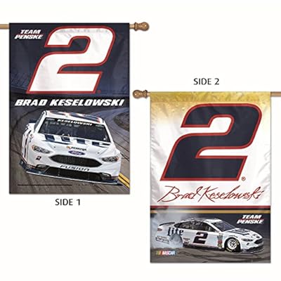 Brad Keselowski #2 Double Sided Banner Flag