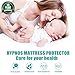 HYPNOS Twin Size Mattress Pad Protector Premium 100 Percent Waterproof Cover Terry Cotton Topper
