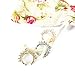 Septum Fake Nose Ring Jewelry,Women Girls Septum Ring Faux Nose Rings Non-Piercing Jewelry Clip On Clicker (3 PCS)
