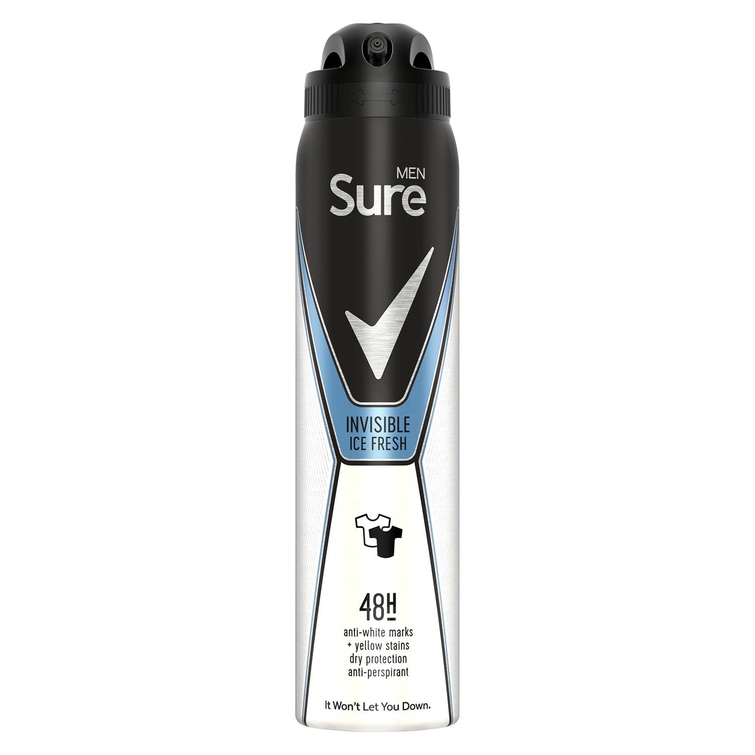 Sure Men Anti-Perspirant Deodorant Spray Invisible Ice, 250ml