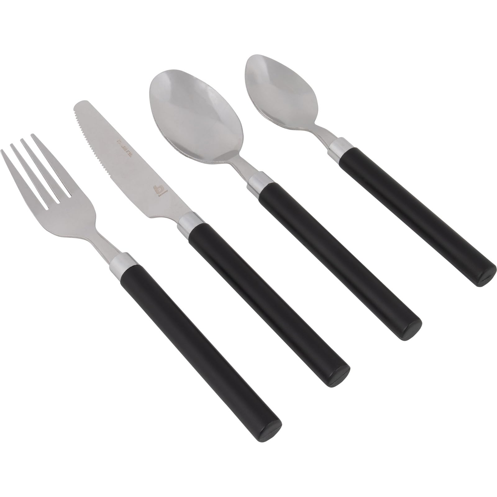 BC Cuberteria 16 piezas 4 p. negro
