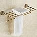 Hiendure™ Hotel Bathroom Towel Shelf, Antique Brass