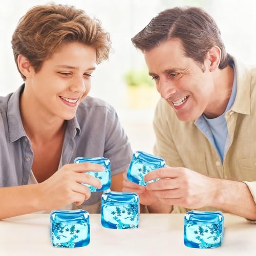 Stress Balls for Adults, Stress Cube Fidget Toys, Desktop Enhanced Grip Strength Squeeze Toys, Square Shape Stress Cube Stress, for Halloween, Christmas, Party Favors, Stocking Stuffers