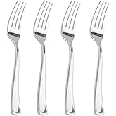 Liacere 200 Pack Silver Plastic Forks - 7.4 inch Heavy Duty Forks - Heavyweight Disposable Forks - Silver Plastic Silverware for Catering, Parties, Dinners for Christmas