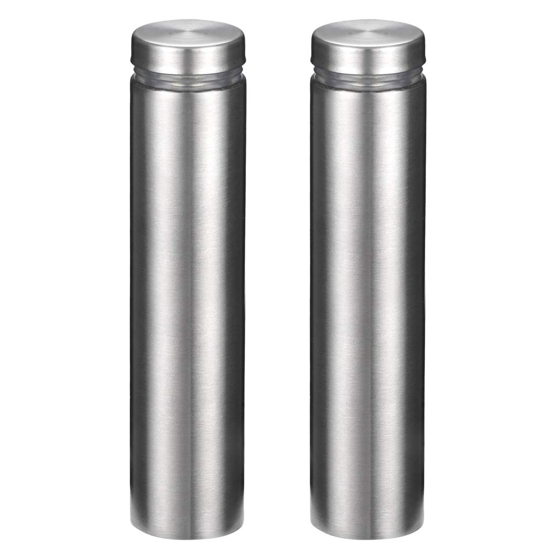 sourcing map 3/4 Dia x 3-1/8"(19x80mm) Standoff Screws Wall Mount Sign Holders Acrylic Glass Nails 2pcs