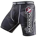 Hayabusa Men's Metaru 47 Silver Compression Shorts