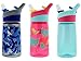 Contigo 14oz Autospout Striker Kids Water Bottle, Electric Blue Camo, Cherry Blossom Bird & Aqua Float (3 Pack)