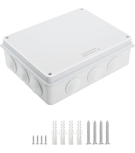 Boîte Électrique Étanche IP67 ABS - Boîtier Jonction Universel Avec Couvercle Charnière Pour Extérieur
