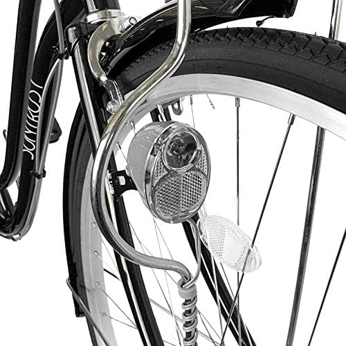 Amazon 自転車 おしゃれな デザインフレーム ママチャリ ブラック 黒 通勤 通学 買い物に最適なママチャリ 27インチ 自転車 外装6段ギア ママチャリ オートライト Ssフレーム 女性に の安全性抜群の自転車 Suntrust シティー ファミリーサイクル