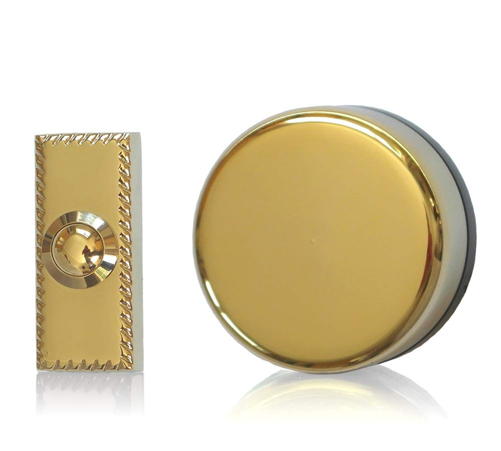 Imperial Brass Windup Doorbell, Brass Push with brass press Amazon.co