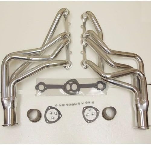Ceramic Coated Headers Set for 1966-1987 Chevy Truck Long Tube 305 350 C/K 1500