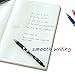feela 25-Piece Retractable Premium Black Gel Ink Roller Ball Pens with Comfort Grip (23 black + 1 red + 1 blue ink)
