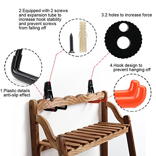 image for Ihomepark Heavy Duty Garage Storage Utility Hooks for Ladders & Tools,