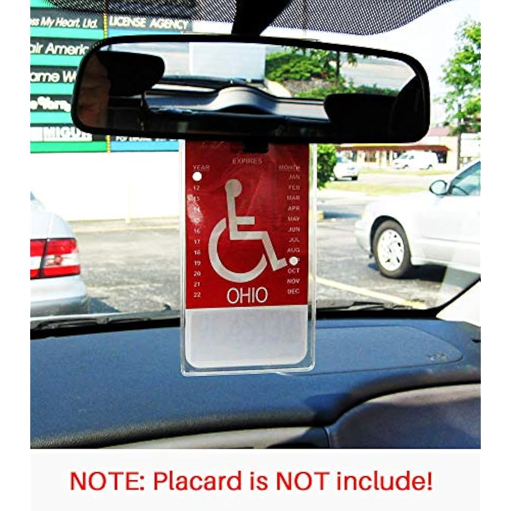 Handicap Parking Placard Holder, Ultra Transparent Disabled Permit