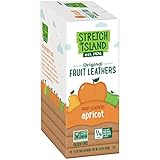 Stretch Island Apricot Original Fruit Leather Snacks – Vegan | Gluten Free | Non-GMO | No Sugar Added - 0.5 Oz Strips (30 Count)