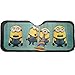 Despicable Me Minions My Favorite Villain II Front Single Layer Sun Shade (Standard: 24 X 58 in)