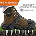 Lawn Aerator Shoes, Scuddles Heavy Duty Aerating Spiked Lawn Sandals With Adjustable straps - Sturdy Universal Size - Perfect Fit , Men Women NO ASSEMBLY NEEDED Use straight out of box (SCGS01)