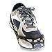 Pawaca 1 Pair Universal Size Walk Traction Cleats for Walking on Snow and Ice, Anti-Slip Ice Grips Traction Cleats Grippers Spikes Crampons for Walking, Jogging, Hiking on Ice Slippy Ground
