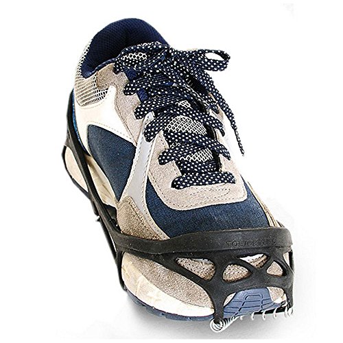 image for Pawaca 1 Pair Universal Size Walk Traction Cleats for Walking on Snow 