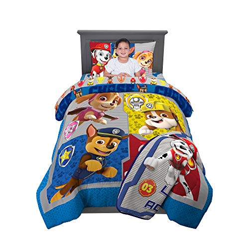 Nickelodeon Paw Patrol Super Soft Kids Bedding Set, (5 Piece) Twin Size
