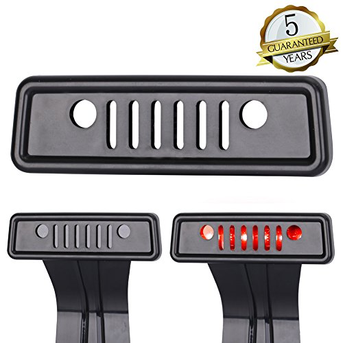 KIWI MASTER Third Brake Light Cover for 2007-2017 Jeep Wrangler JK, 3rd High Mount Tail Light Cover Rear Lamp Protector for Jeep Wrangler JK JKU Unlimited