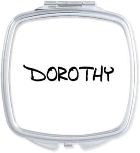 Amazon Co Jp 特別な手書きの英語名ドロシー スクエアコンパクトメークアップポケットミラー携帯用の小さなかわいいハンドミラープレゼント ホーム キッチン