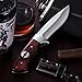 Grand Way Hunting Survival Fixed Blade Knife - Bushcraft Knife with Wood Handle for Hiking and Fishing - Good for Camping and Travels - Dependable Bowie Knife for Defense FL 168140