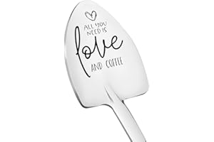 Coffee Spoon Shovel Engraved Spoons for Couples Anniversary Valentines Day Birthday Gifts for Boyfriend Girlfriend Wife Husba
