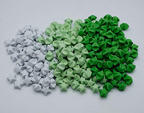 Amazoncom 1000 Origami Lucky Stars Green Tone Jar Gift
