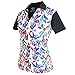 Monterey Club Ladies' Dry Swing Water Fountain Print Colorblock Shirt #2346