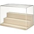 Display Case for Minifigures Action Figures Blocks, Display Box for PopMart Sonny Angel Figures with Three Layers of Stairs, Gifts for Minifigure Collectors Lovers