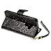 FLYEE Case Compatible with Galaxy S9 Plus(6.2 inch,Released in 2018),Wallet Case for Women and Girls with Card Holder,[Embossed Flowers] Premium Flip PU Leather Protective Case with Wrist Strap-Black