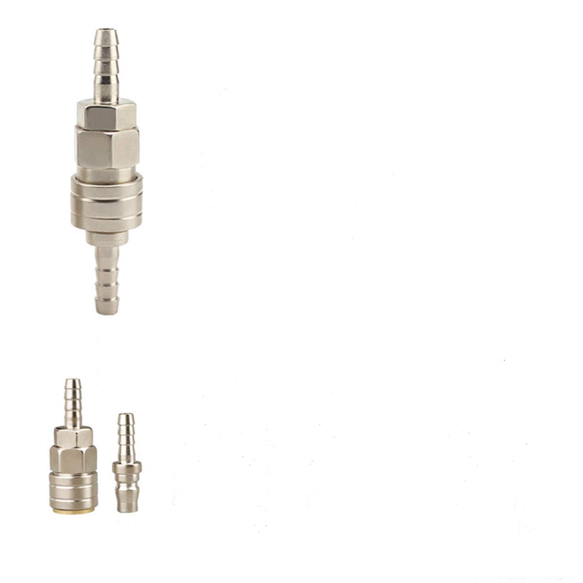 SagaSave Quick Connect 2Pcs 1/2" BSP Male Thread 4 Types Plug Socket Connector Set for Air Compressor Hose