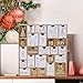 Juegoal Countdown to Christmas Nature Wood Advent Calendar with 25 Storage Drawers Decoration, 12