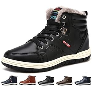 [Sixspace] スノーブーツ メンズ 防水 防寒靴 スノーシューズ 防滑 アウトドアシューズ ウィンターブーツ 綿雪靴 滑り止め