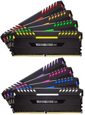 Corsair Vengeance RGB 16GB (2x8GB) DDR4 2666MHz C16 Desktop Memory - Black