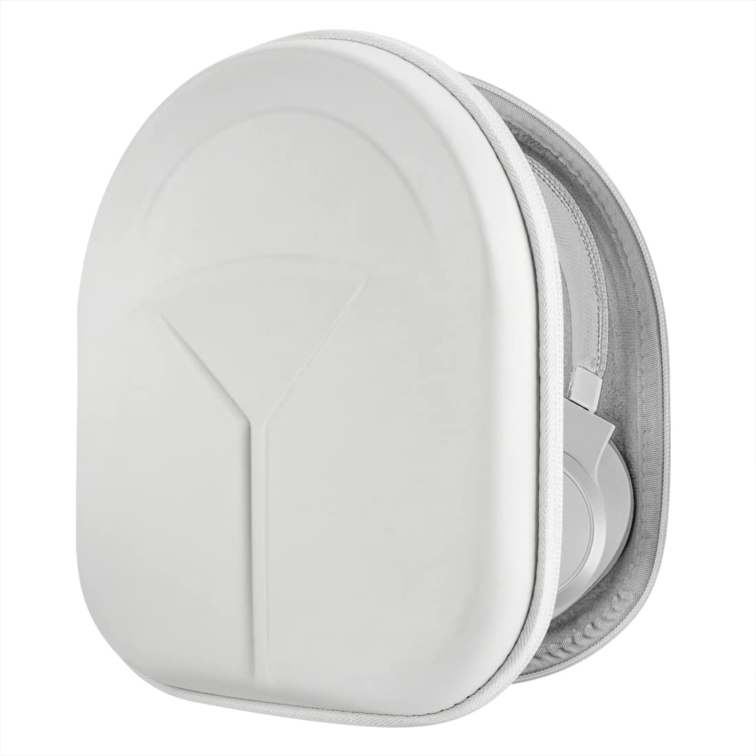 Geekria Shield Headphones Case Compatible with JBL TUNE 770/760/750NC, TUNE 720BT, Live 770NC, Replacement Hard Shell Travel Carrying Bag with Cable Storage (White)