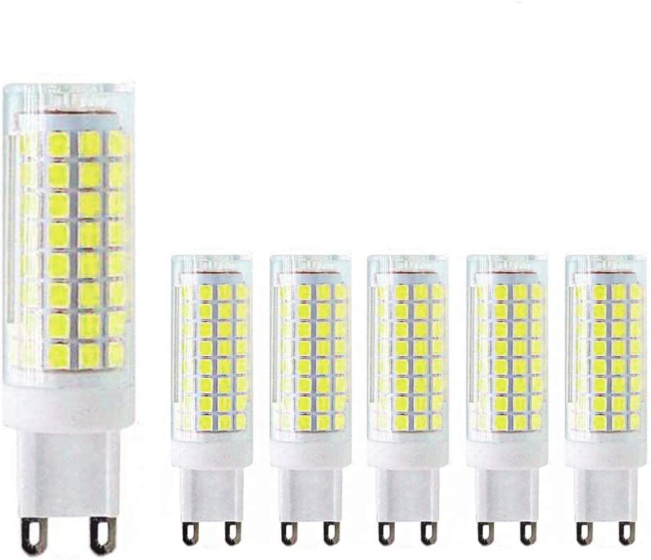 Photo 1 of MaoTopCom 10W G9 LED Bulb Dimmable LED Corn Light Bulbs - 100W G9 Halogen Bulbs Equivalent 6000K Daylight White Ceramic G9 LED Light Bulbs for Home Lighting Chandelier Ceiling Fan, AC120V (6 Pack)