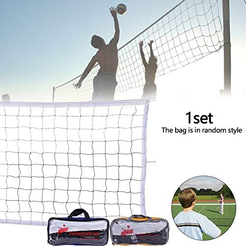 Gcroet 4Sided Volleyball Net Set Outdoor Backyard Volleyball Net Outdoor Volleyball Net System