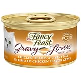 Purina Fancy Feast Gravy Wet Cat Food, Gravy Lovers Chicken Hearts & Liver Feast - (24) 3 oz. Cans